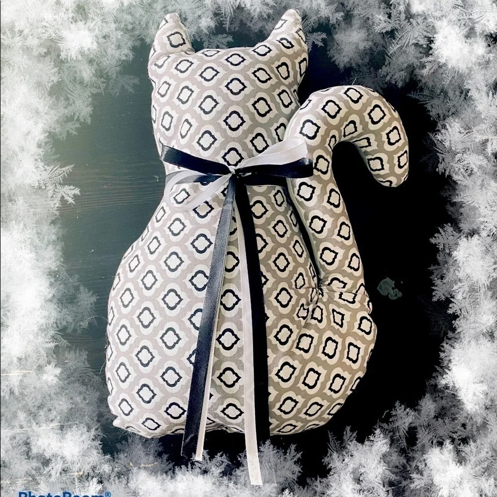 PLUSH CAT-HANDMADE-14 INCHES